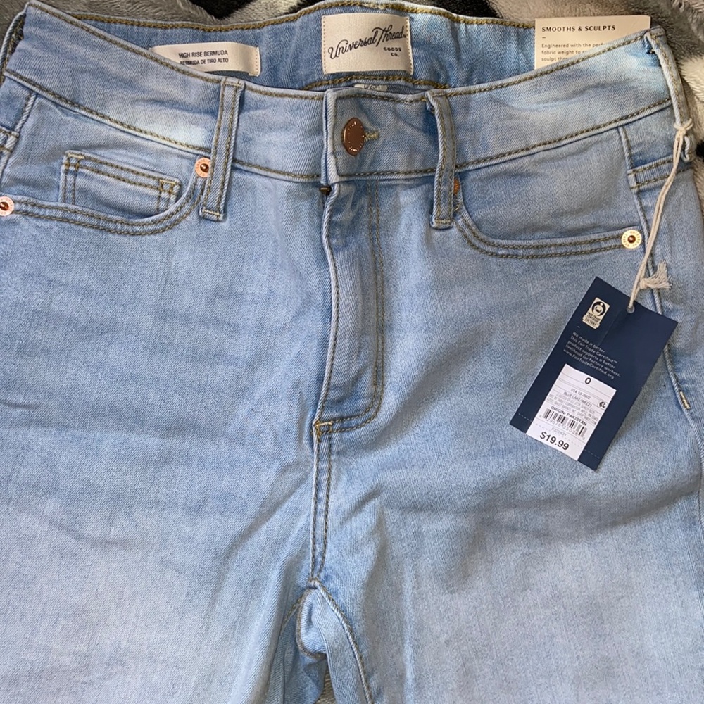 Brand new, never worn high rise shorts